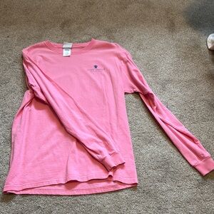 Pink Long Sleeve Kids Shirt